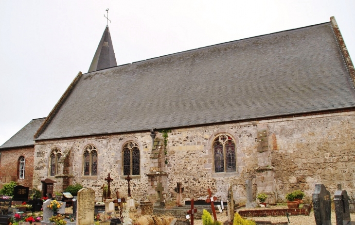 <<église Saint-Aubin - Saint-Aubin-sur-Mer