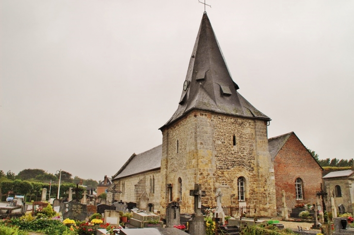 <<église Saint-Aubin - Saint-Aubin-sur-Mer