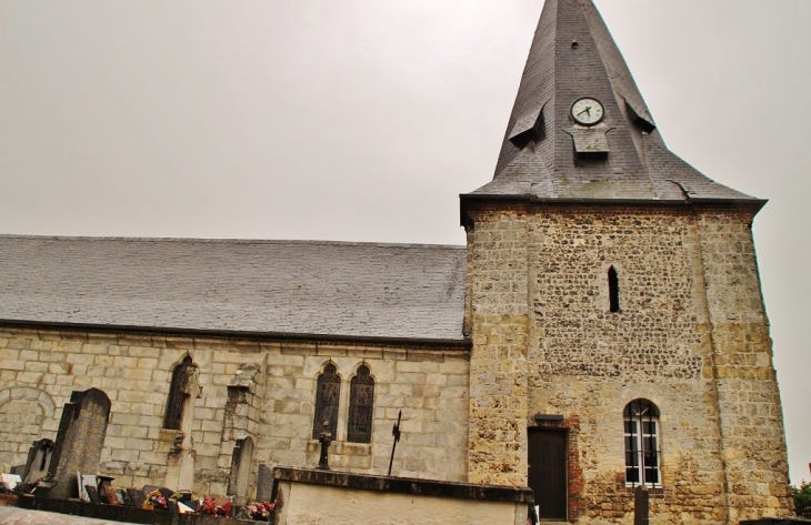 <<église Saint-Aubin - Saint-Aubin-sur-Mer