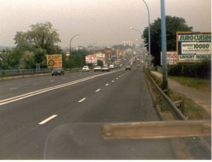 1988 photo juvisy 05-1988-14 côte national 7 descente - Juvisy-sur-Orge