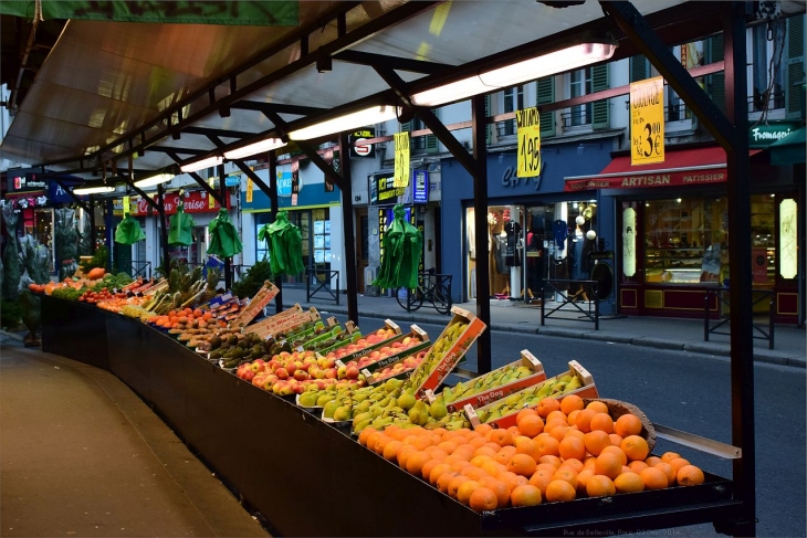 Les commerces de la rue de Belleville - Paris 19e Arrondissement