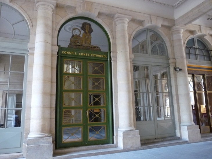 Le conseil constitutionnel - Paris 1er Arrondissement