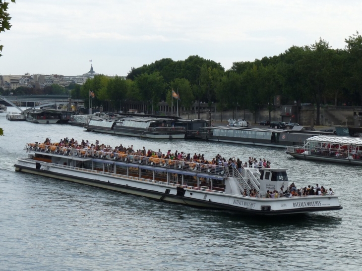 Bateau mouche au pont d'Iéna - Paris 7e Arrondissement