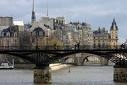 La seine, le pont des Arts - Paris