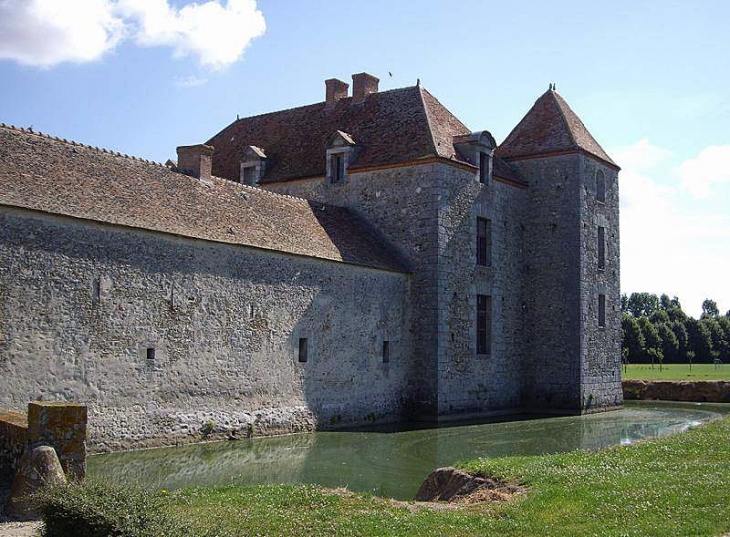 Le fief des Epoisses, ferme médiévale fortifiée : les douves - Bombon