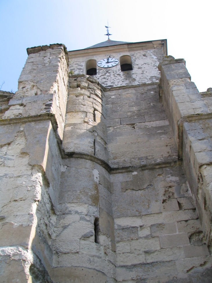 Clocher du bourg avant restauration - Coulombs-en-Valois