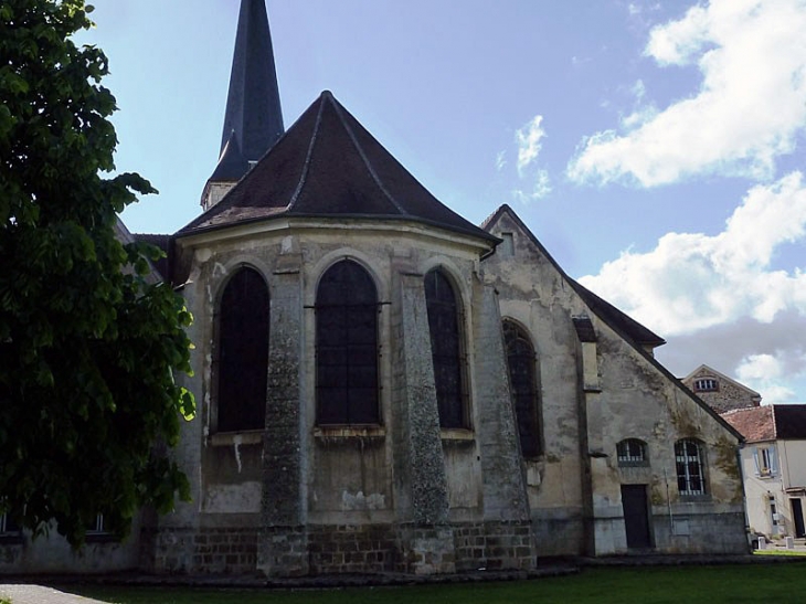 Le chevet de l'église - Jouarre