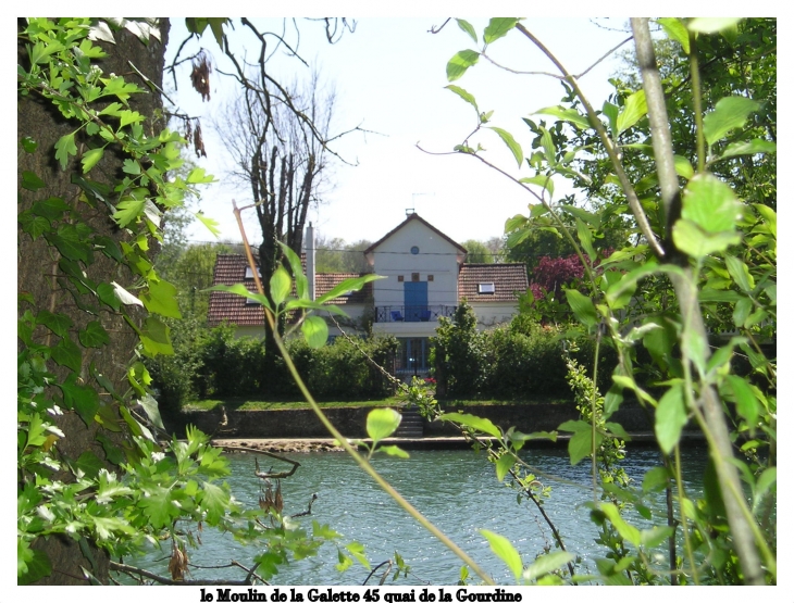 L'x Guinguette  quai de la Gourdine -le moulin de la Galette- - Lagny-sur-Marne