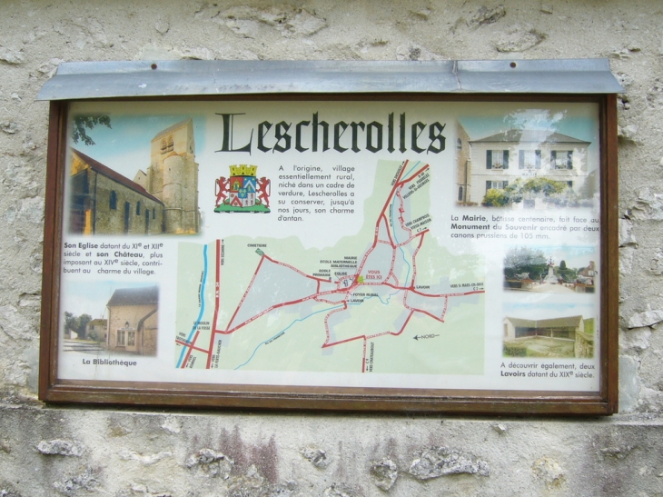 Plan touristique de la commune - Lescherolles