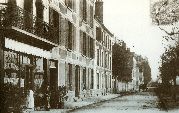 Rue Raymond Poincaré café de Mme Armand puis Coulamy - Thorigny-sur-Marne