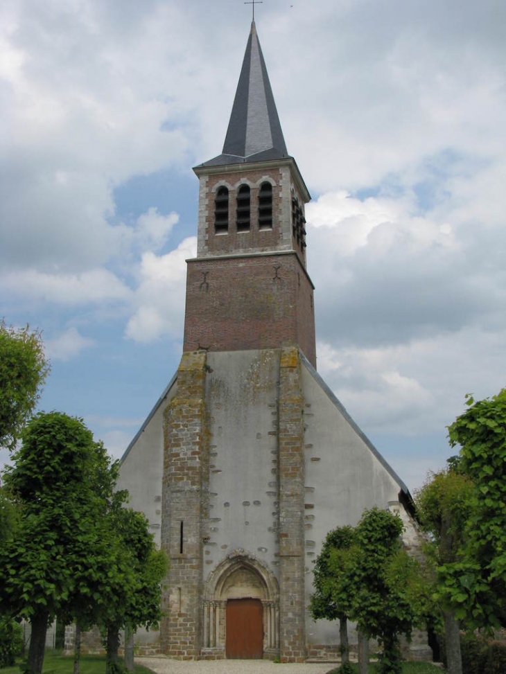 Le porche de l'église - Villuis