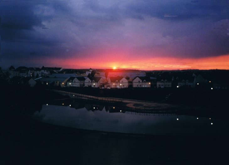 Coucher de soleil sur la louvière - Courdimanche