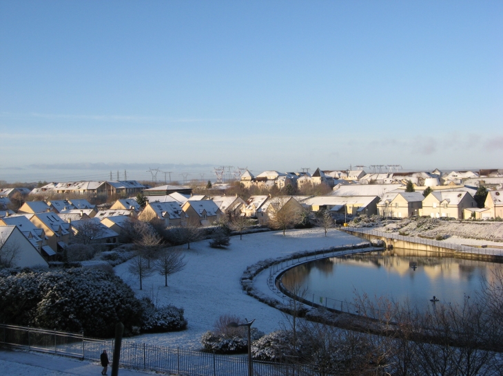 La neige Bassin de La Louvière Courdimanche