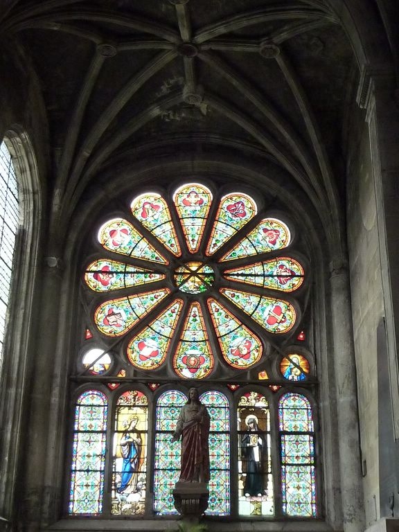 Eglise Notre Dame - la rosace - Magny-en-Vexin