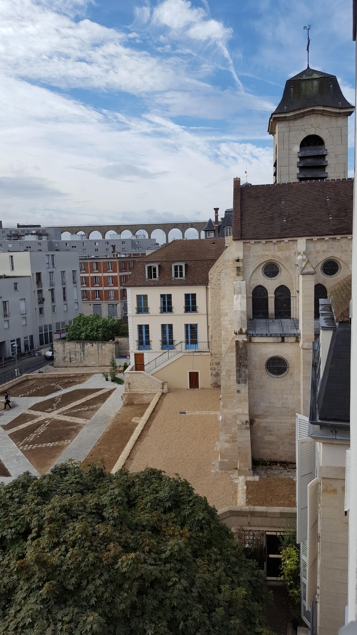 L'Église Saint-Denis d'Arcueil aménagement des jardins - Gentilly