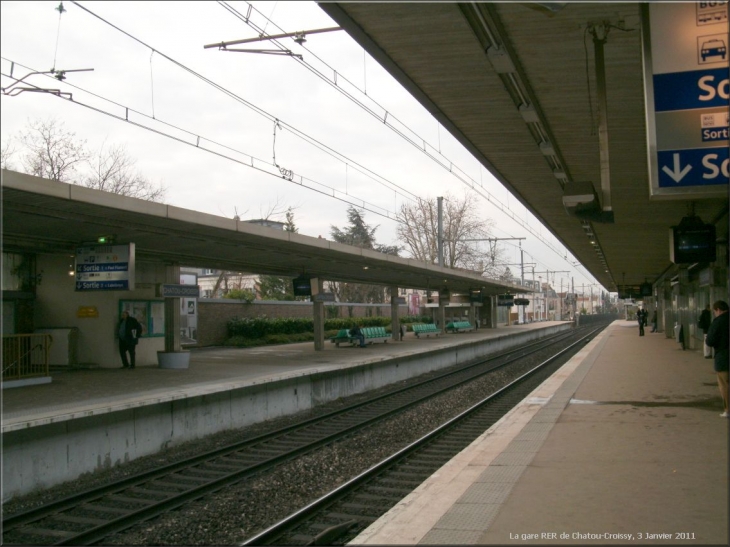 La gare RER de Chatou-Croissy