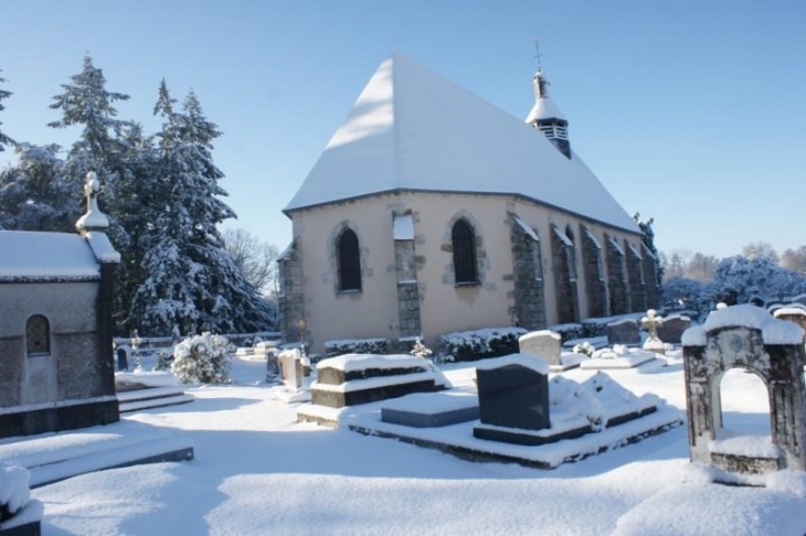 Eglise sous la neige - Raizeux