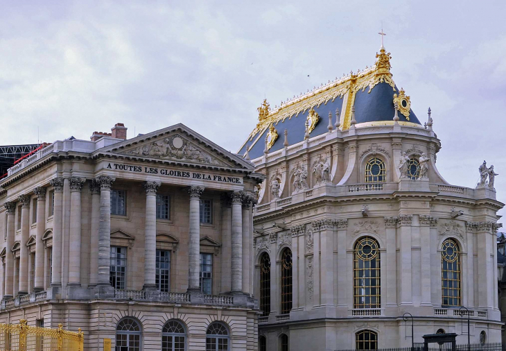 Château de Versailles : l'aile Gabriel et la chapelle royale