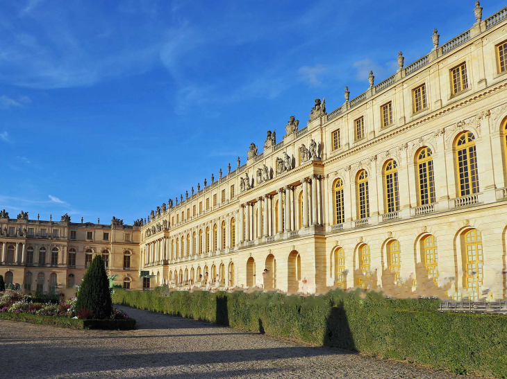 Château de Versailles côté jardin : la façade Sud