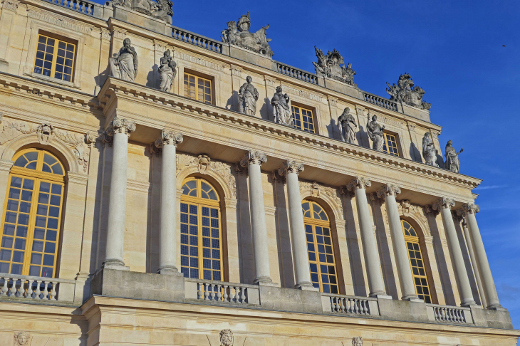 Château de Versailles côté jardin : l'aile  Sud