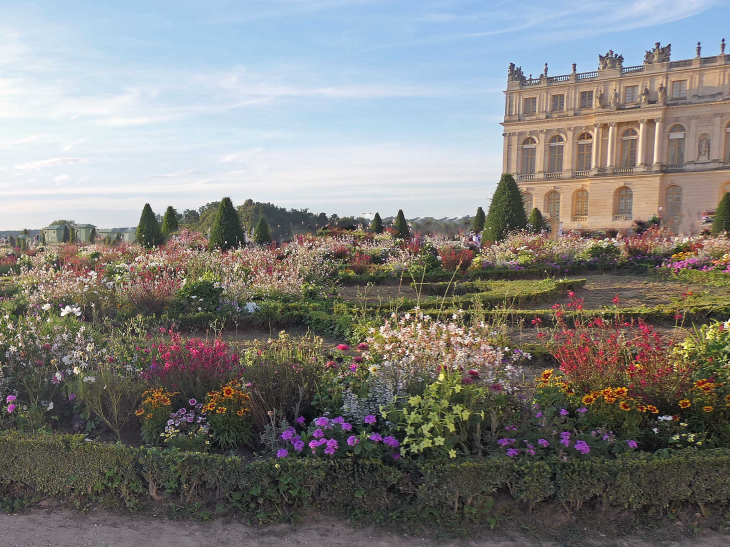 Château de Versailles côté jardin : l'aile  Nord