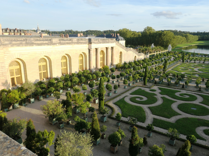 Jardins du château de Versailles : le parterre de l'orangerie