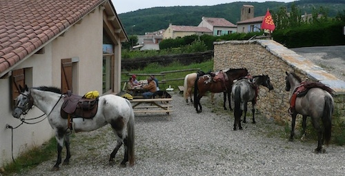 Randonnée à cheval autour du Pic de Bugarach