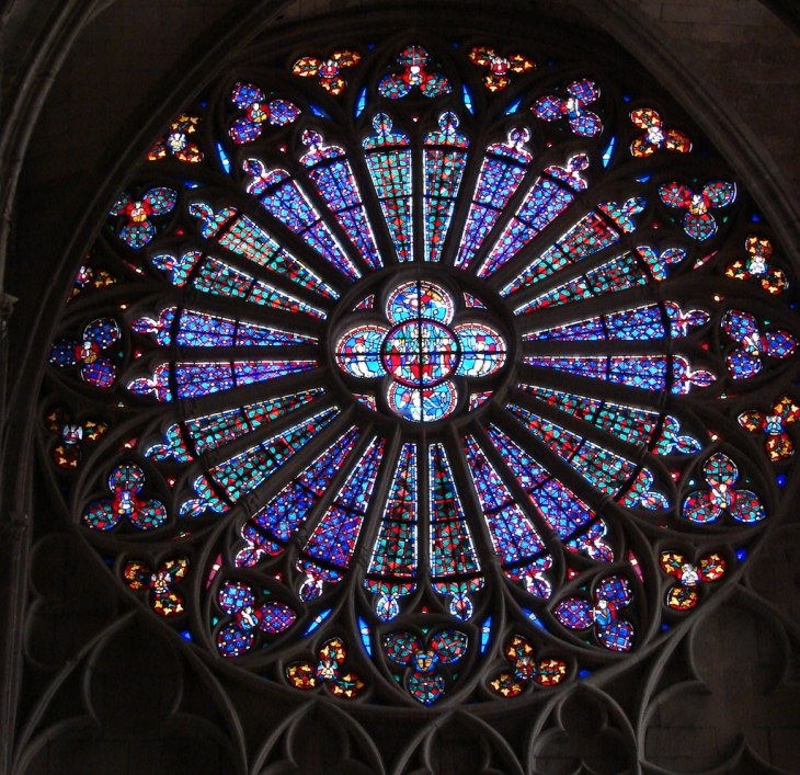 Rosace de la Basilique Saints Nazaire et Celse - Carcassonne