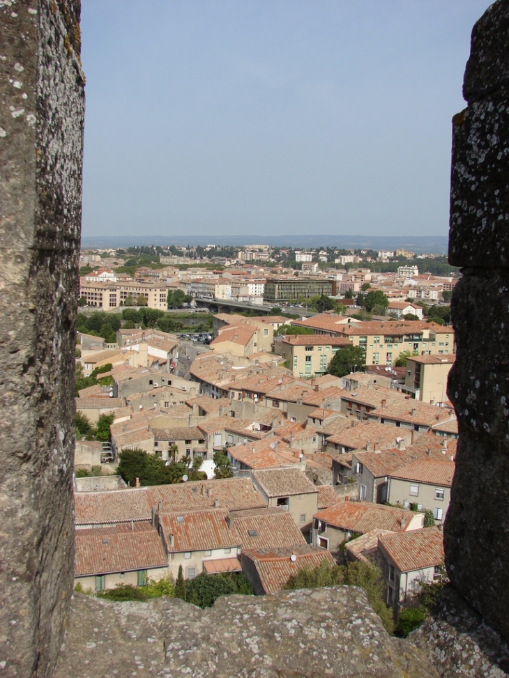 Les toits de la ville vus de la Cité - Carcassonne