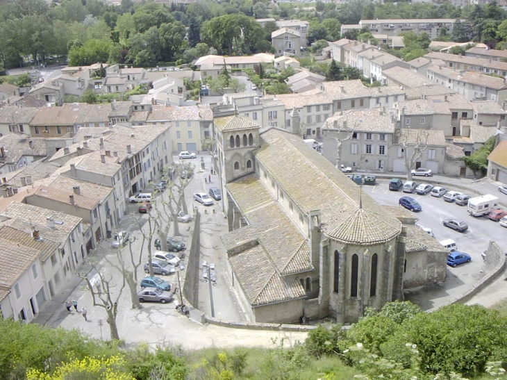 Vue sur la ville basse depuis les remparts - Carcassonne