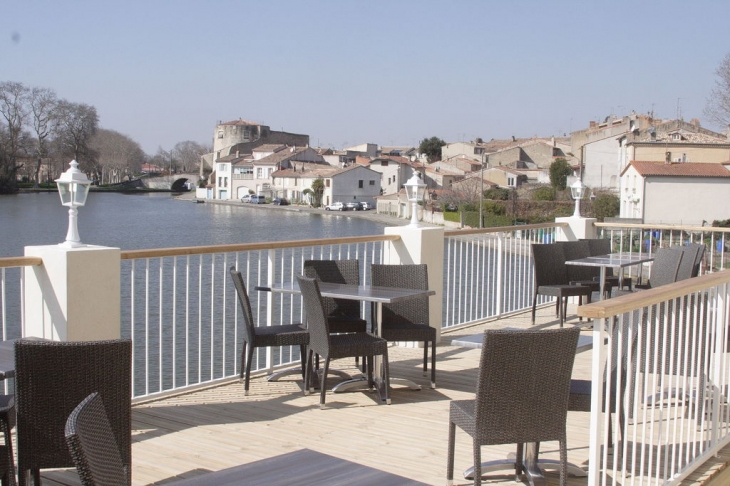 Vue sur le grand bassin depuis la boulangerie - Castelnaudary