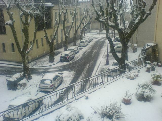 Narbonne sous la neige