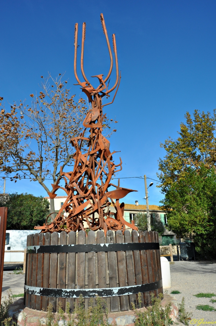 Monument Lous Allaires - Christophe Cot - Peyriac-de-Mer