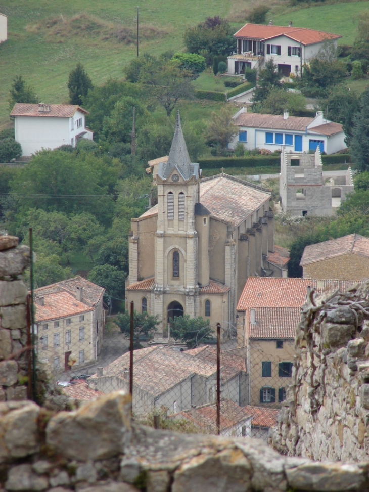 L'Eglise (Vue du Château) - Puivert