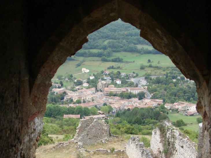 Le Village (Vu du Château) - Puivert