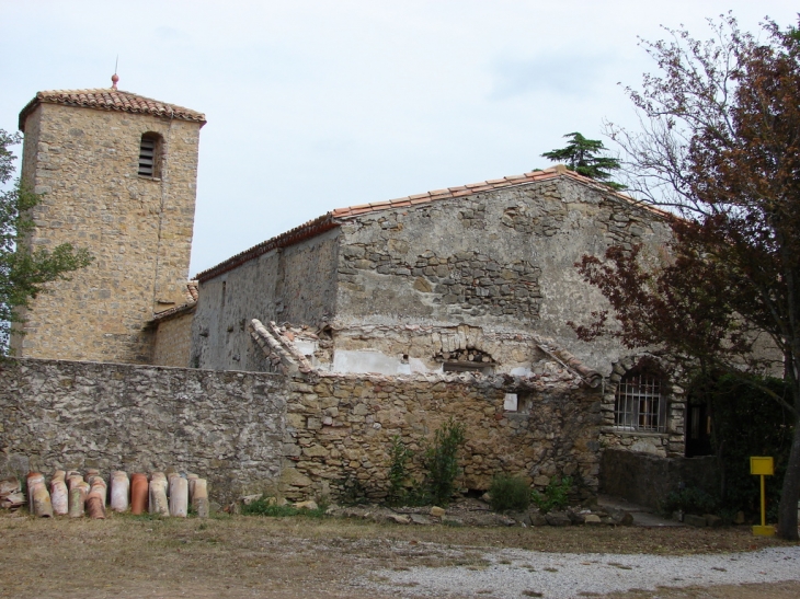 Le clocher et le Presbytère - Rennes-le-Château