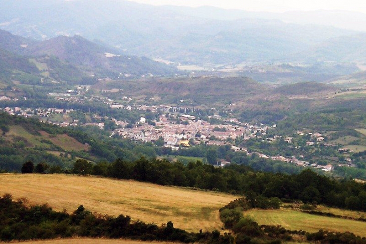 Vue de Rennes le Château - Rennes-les-Bains