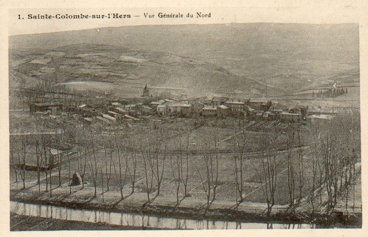 Vue générale nord - Sainte-Colombe-sur-l'Hers