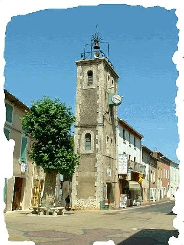 Carrefour de la Couverte au centre du Village - Thézan-des-Corbières