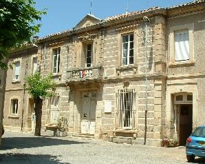 Vue de la Mairie - Thézan-des-Corbières