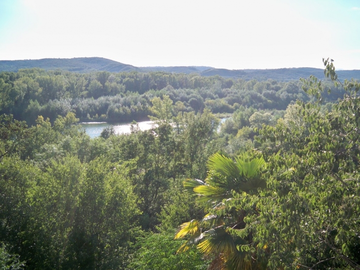 Vue du paysage des hauteurs de Moussac