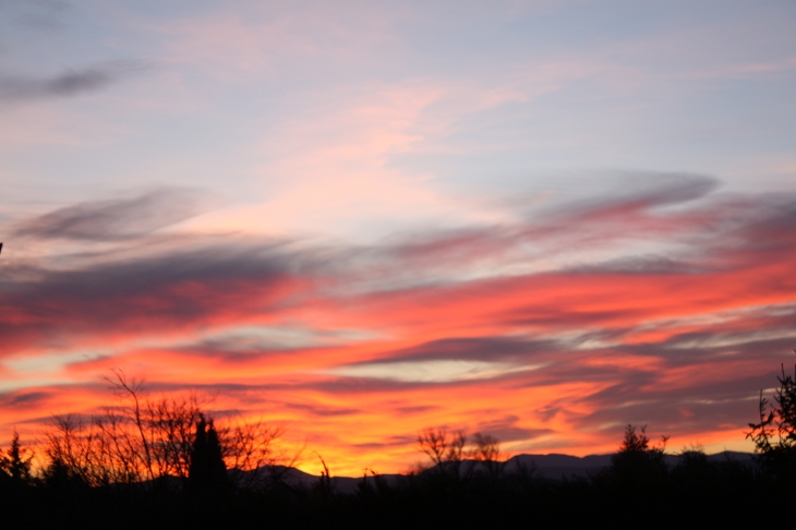 Couché de soleil sur les Cévennes - Saint-Hilaire-de-Brethmas