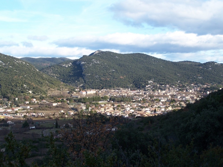 Saint-Hippolyte-du-Fort Vue du sommet de Pied de Mar