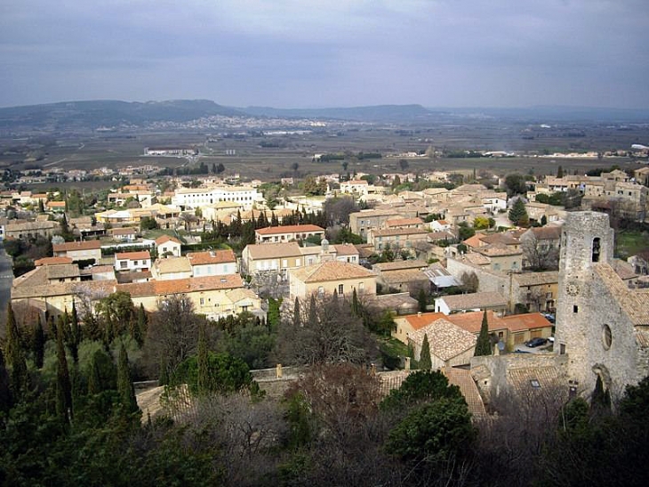 Le village vu du Castelas - Saint-Victor-la-Coste