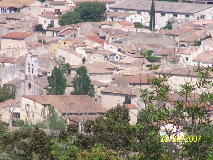 Le village vue des hauts de Dions - Sainte-Anastasie