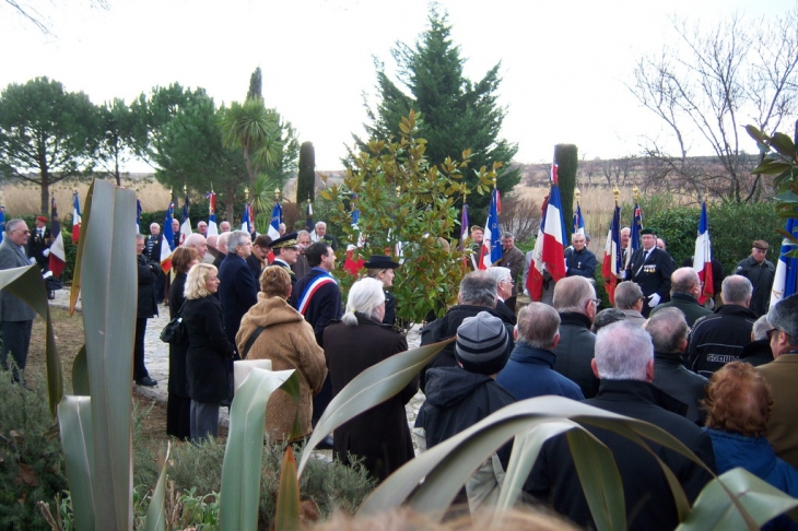 Adissan inauguration de la stèle