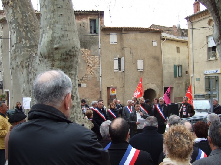 Manifestation à Cruzy