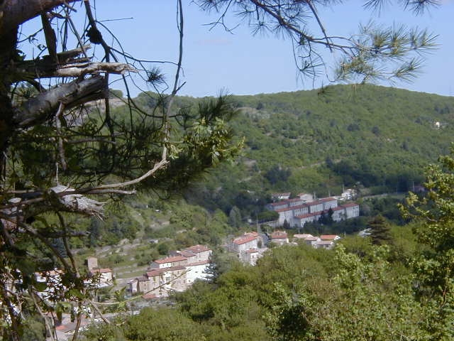 Vue sur les batisses - Graissessac