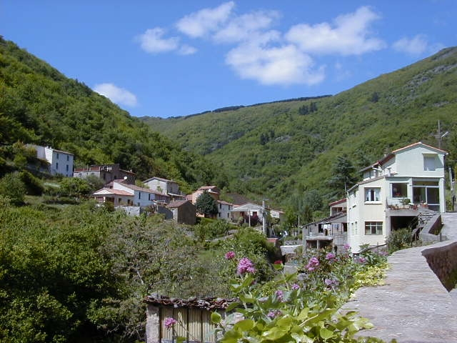 Vue sur le hameau de Riols - Graissessac