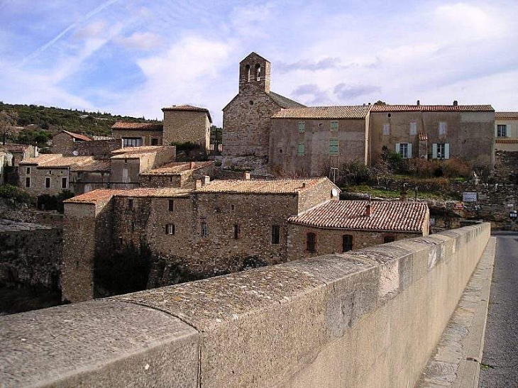 Le village vu du pont - Minerve